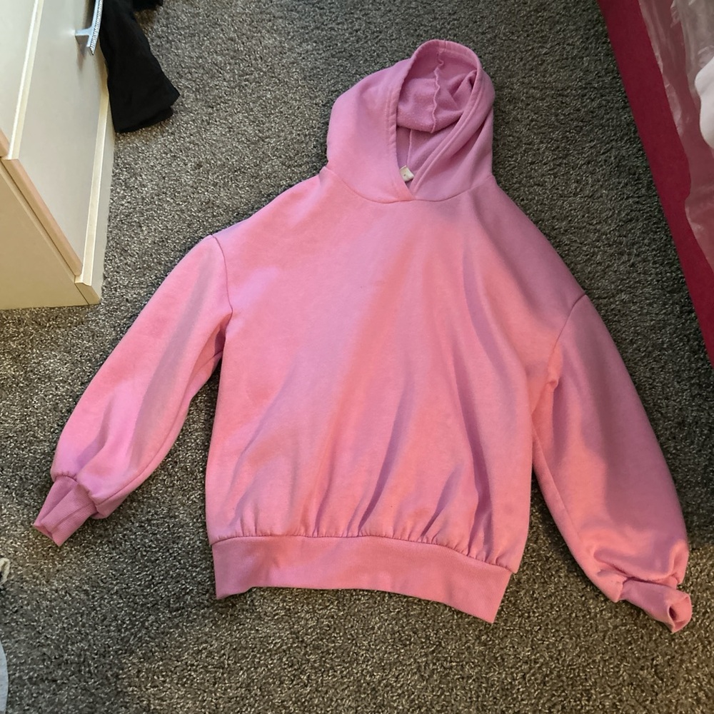 SHEIN Pink Hoodie Sweater